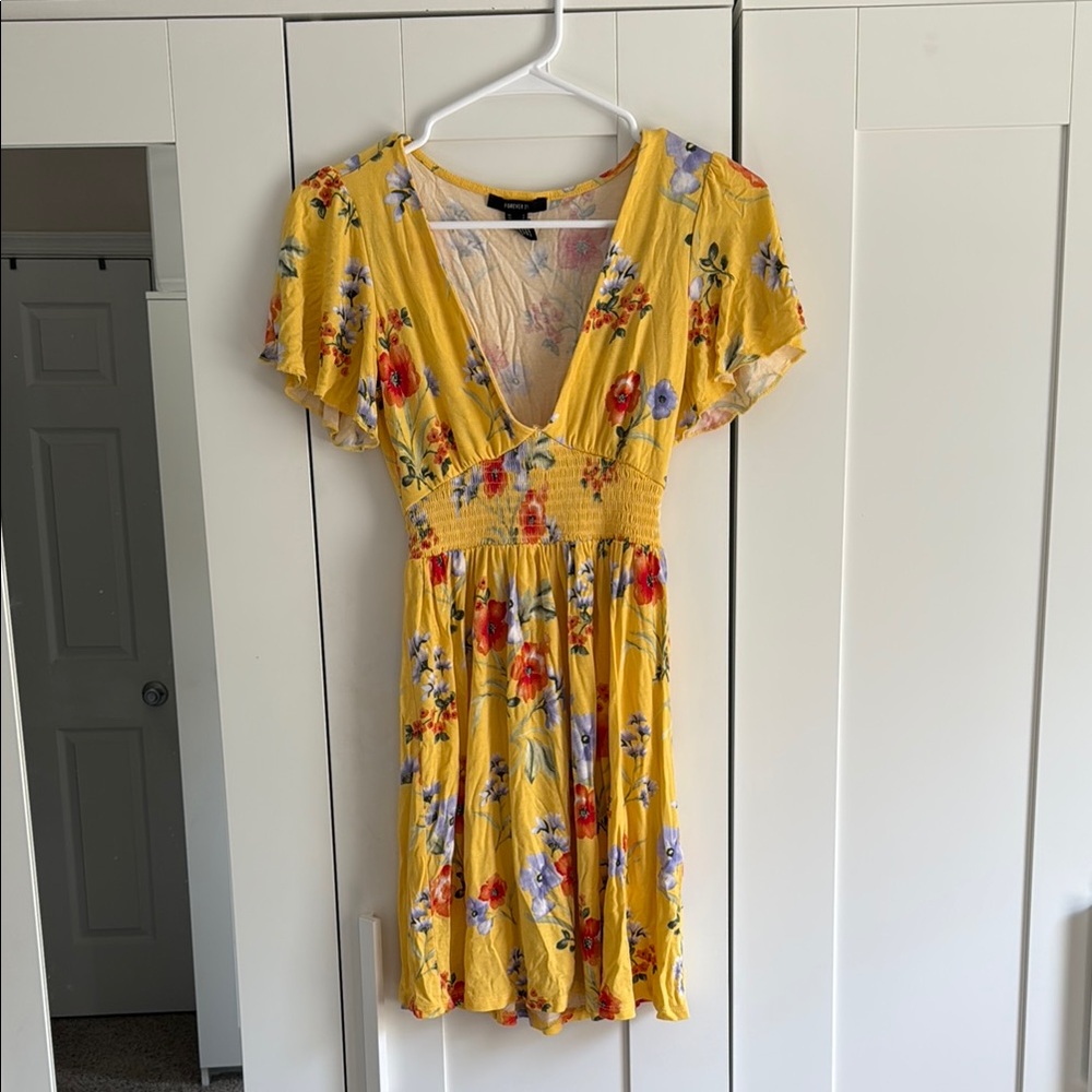 Floral Yellow Dress